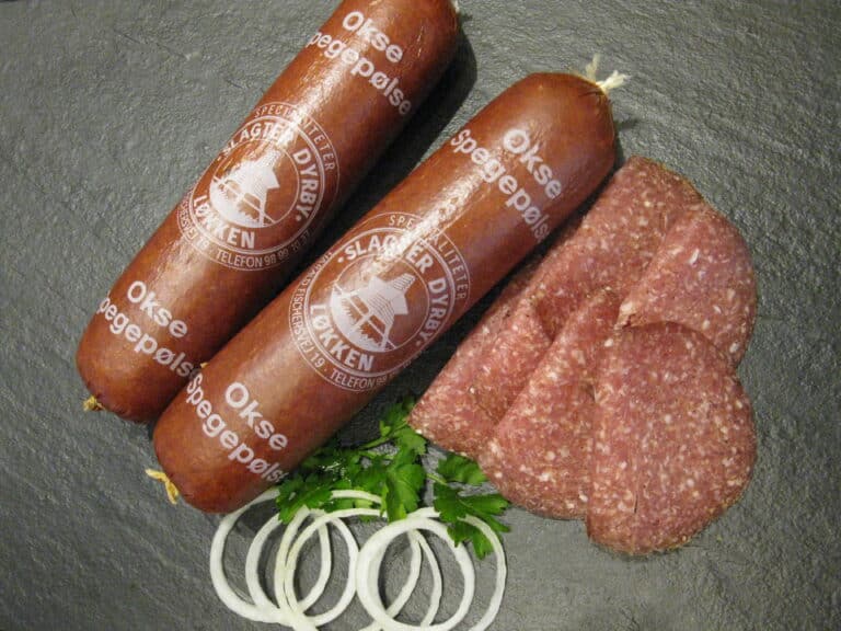 Oksespegepølse